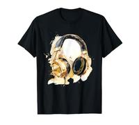 Casque Musique DJ Beatmaker Illustration Splash Dance Musique T-Shirt Graphique avec Valeur