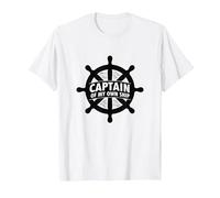 Casque Nautique Captain of My Own Ship T-Shirt, Homme, Blanc, 6XL