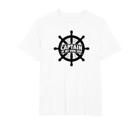 Casque Nautique Captain of My Own Ship T-Shirt, Homme Grandes Tailles, Blanc, 6X Tall