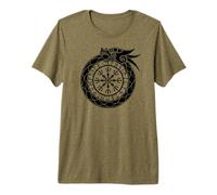 Casque Nordique Ouroboros T-Shirt Haut de Gamme