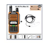 (Casque O-Acoustic) UV-68 Pro Max V2 Talkie-walkie 10 W IP68 Étanche 8800 mAh Longue portée 50 km Type-C
