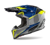 Casque Off Road Airoh AVIATOR 3 Push Blue Gloss