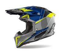 Casque Off Road Airoh AVIATOR 3 Push Blue Gloss