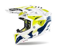 Casque Off Road Airoh AVIATOR 3 Spin Yellow/Blue Gloss