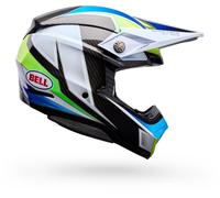 Casque Off-Road Bell Moto-10 Spherical Grid White/Blue