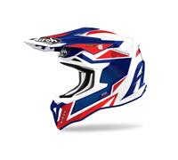 Casque Off Road, Cross, Airoh Strycker Axe Blue/Red Brillant, Helmet, Taille M
