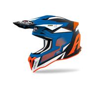 Casque Off Road, Cross, Airoh Strycker Axe Orange / Blue Matt , Helmet TAILLE S