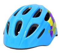 Casque ON BIKE S Blue Pop Taille S 52-56 cm Casque de vélo pour Enfant, 210 g, léger, avec système de réglage des Roues et Grandes bouches d'aération