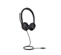 Yealink Casque filaire UH35 Duo Teams – USB A/C, certifié Teams, double micro à suppression de bruit