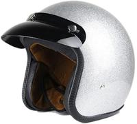 Casque Open Face Moto E Casque De Moto Chopper Scooter 3/4 Open Face Casco Moto Helmet Dot, CC06, XL/Suitable for Head circumference/61-62cm