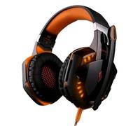 Casque Orange Réglable Anti-Bruit du Jeux pour Ordinateur Apple PS3 KOTION Each G2000