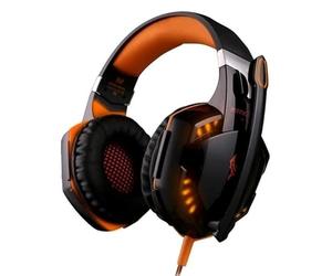 Casque Orange Réglable Anti-Bruit du Jeux pour Ordinateur Apple PS3 KOTION Each G2000