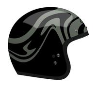 Casque Ouvert BELL Custom 500 Slap noir matM Slap noir mat