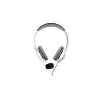 Casque PC 452156 Avec Fil Jack 3.5mm Rétractable Supra-Auriculaire Blanc