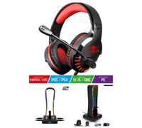 Casque PC Gamer Pro H3 SWITCH XBOX X/S PS4 PS5 + Support Casque USB RGB Gamer HUB 4 PORTS USB 2.0