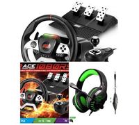 Casque PC GAMER - SPIRIT OF GAMER - PRO Race Pro 1080RS - Son 2.0 - Micro omnidirectionnel - Volant inclus