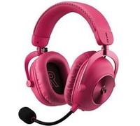 Casque PC gaming circum-aural sans fil et filaire Logitech Pro X3 Lightspeed Rose pour PC PS4 et PS5 Rose