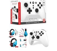 Casque PC Gaming PRO-H3 ¿ Manette SWICH 2 BLANCHE Sans fil BLUETOOTH