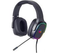Gembird Casque gamer GMB USB 7.1 – Micro anti-bruit, RGB, bandeau ajustable, volume intégré, noir