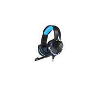Casque PC HS15 3D Stereo Filaire Annulation Du Bruit Active Métal Cuir Noir