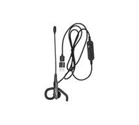 Casque PC Intra-auriculaire Mono USB-C avec Adaptateur USB-A et Micro Flexible Noir