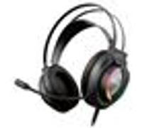 Krom Gaming Casque de jeu Kappa – USB, micro flexible, LED RVB, 50 mm, bandeau réglable, noir