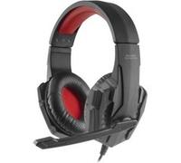 Mars Gaming MH020, Casque Gaming, Haut-parleurs Ultra-Bass et Néodyme 40mm, Microphone Pliable, Arceau Rembourré, Hauteur Réglable, Compatible avec PS4/PS5/XBOX/Switch/Switch 2/PC, Noir et Rouge