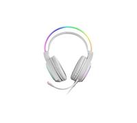 Casque PC Mars Gaming MHRM MHRGBW Avec Fil Arceau Binaural Circum-Aural Blanc