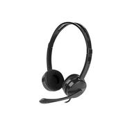 Natec Micro-casque Canary Go avec fil jack, arceau – Noir