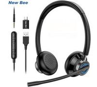 Casque PC New Bee H361 Filaire Supra-Auriculaire Jack 3.5mm Plastique Noir G