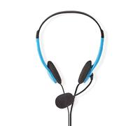 Casque PC | OEUR | Stéréo | 2x 3,5 mm | Microphone pliable | Bleu