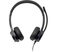 Casque PC On-ear filaire Creative Chat USB avec réduction active du bruit Noir Noir E