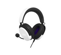 NZXT Relay - Casque PC gaming filaire - AP-WCB40-W2 - Blanc - Certifié Hi-Res Audio - Son surround DTS Headphone:X - Léger & Confortable - Micro amovible - Compatible logiciel CAM