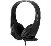 Casque PC stéréo Esperanza Mento EH209K avec microphone Noir Noir G