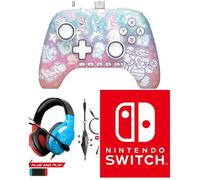 CASQUE PC SWITCH ROUGE ET BLEU - Manette SWITCH 2 Advantage- Mushroom Kingdom Nintendo
