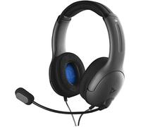 Casque PDP LVL40 Gris pour PS4 - Micro-casque filaire avec réduction de bruit active