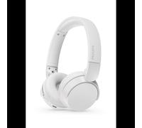 Philips TAH4209WH Casque sans Fil Supra-aural Bluetooth léger, Isolation phonique Passive, 55 Heures d’autonomie, Son Naturel, appels clairs, Basses dynamiques, Recharge en 2 Heures Via USB-C - Blanc