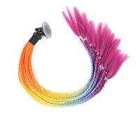 Casque Pigtails - Hommes Et Femmes Sexy Cool Moto Décoration Dégradé Rampe Casque Tresses Cheval Casque Cheveux, Cheval Longue avec Ventouse pour OTO