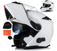 Casque pliable avec pare-soleil | ORIGINE DELTA BT | Casque moto rabattable | Casque moto rabattable interphone Bluetooth | Certificat ECE 22.06 | XL (61-62cm)