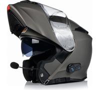 Casque pliable avec pare-soleil | ORIGINE DELTA BT | Casque moto rabattable | Casque moto rabattable intercom Bluetooth | Certificat ECE 22.06 | S (55-56cm)