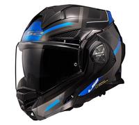 Casque Pliable LS2 FF901 Advant X Spectrum (Noir Mat/Gris/Bleu) Taille: M (57)