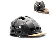 Casque Pliable Plixi pour vélo, Trottinette électrique, gyroroue, Roller, VAE - Norme CE EN1078, même Protection Qu’Un Casque Classique - Volume divisé par 3 (Titanium Grey, S/M (54-58 cm))