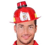 casque pompier sonore et lumineux - guirca 13272 Rouge G