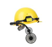Casque pour adultes - Casque de chantier avec ventilation - Angle réglable - Ventilateur rechargeable pour le bricolage, les chantiers, les chutes d'arbres, les travaux forestiers