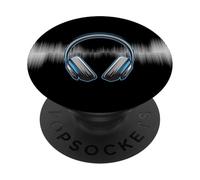 Casque pour artistes, DJ, hommes ou femmes amateurs de musique PopSockets PopGrip Adhésif