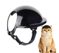 Casque pour Chat,Chapeau Décoratif Réglable Avec Trous D'Oreilles - Casque de Sécurité pour Petit Chien en Extérieur,En Intérieur Et Extérieur Jardin Cour Maison Voyage Cyclisme Équitation Marche Camp