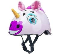 Casque pour Enfants Casque De Vélo Licorne 3D pour Fille Casque pour Enfants Casques pour Enfants Casque De Vélo Multisport pour Planche à roulettes Trottinette De Patinage, Pink, S(50-54cm)