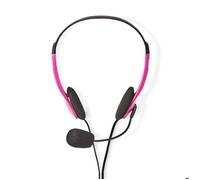 Casque pour PC - ALPEXE - ALPEXE-2221 - Supra-auriculaire - 2X Connecteurs 3,5 mm - Rose