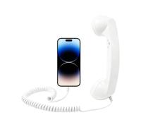Casque pour téléphone portable - Accessoires électroniques rétro et confortables avec récepteur de téléphone portable de type C | pour maison, cuisine, salon, lit, table de nuit, salle de bain