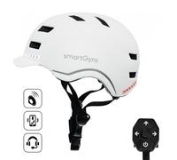 SMARTGYRO Smart-Helmet White Pro, M Unisex-Adult, Blanc, M